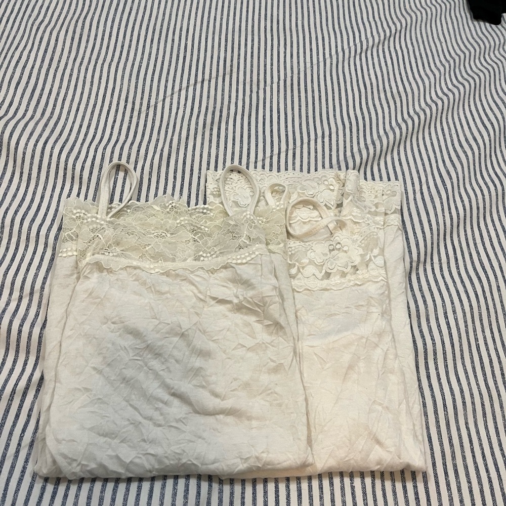 Maurices White Smocked Camisole Top